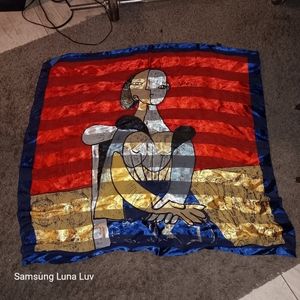 Vintage Picasso Satin Scarf